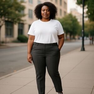 Simply Vera Vera Wang Mid-Rise Pintuck Ponte Skinny Pants (4X Short) – NWOT